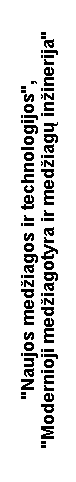 Text Box: "Naujos med�iagos ir technologijos","Modernioji med�iagotyra ir med�iag� in�inerija"